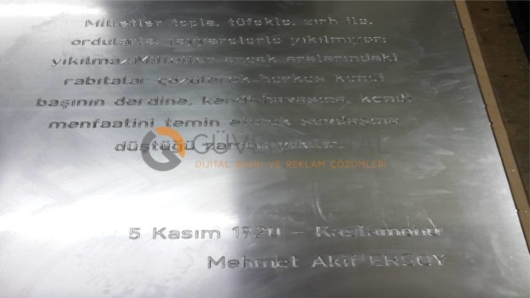 Alüminyum Cnc Kazıma