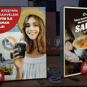 Çift Taraflı Lightbox Alüminyum Kasa